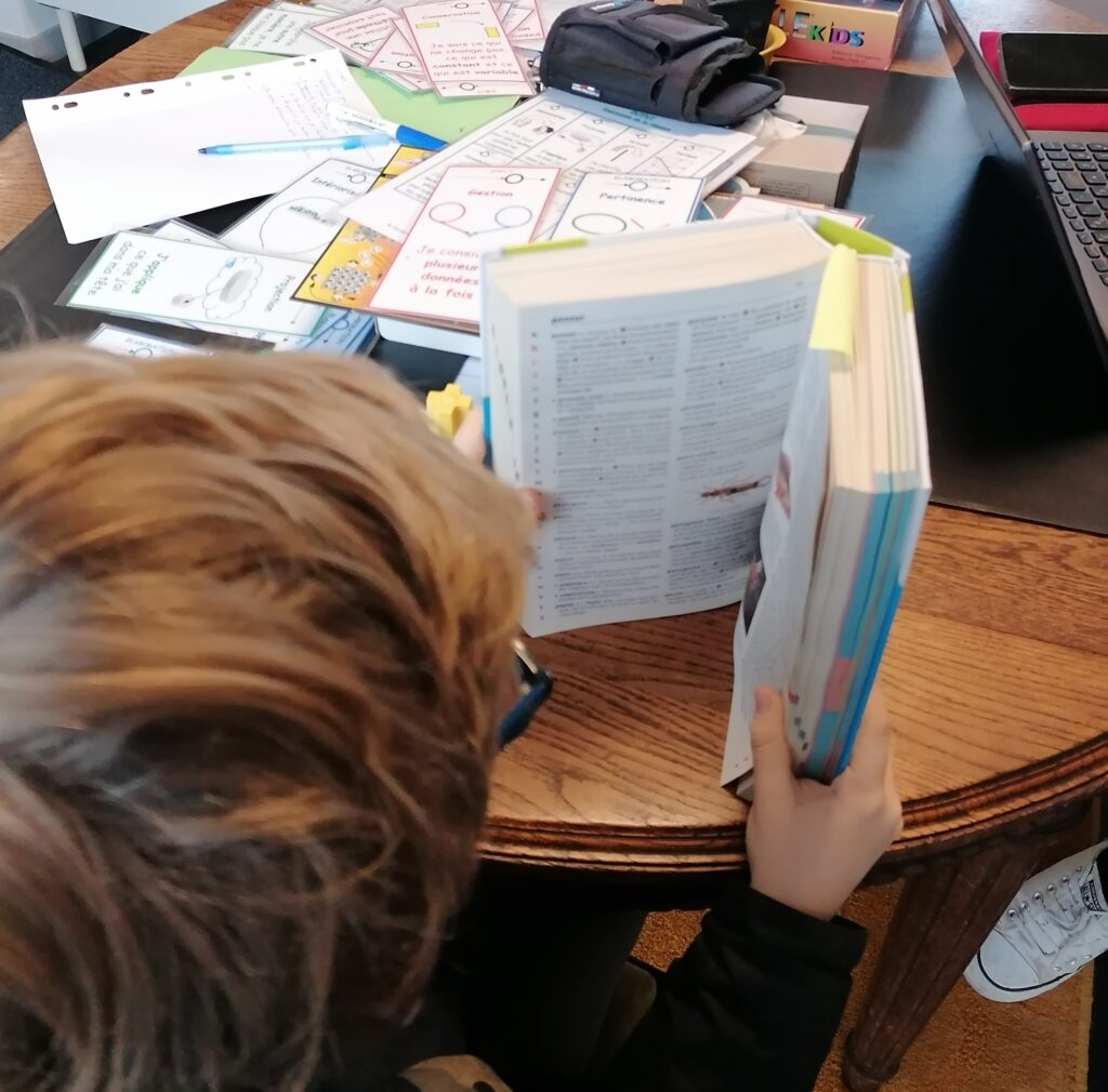 le petit garçon en séance métapédagogique